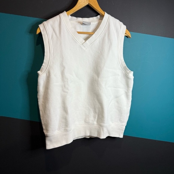 TNA White Sleeveless Vest Classic Knit Design - Picture 2 of 9